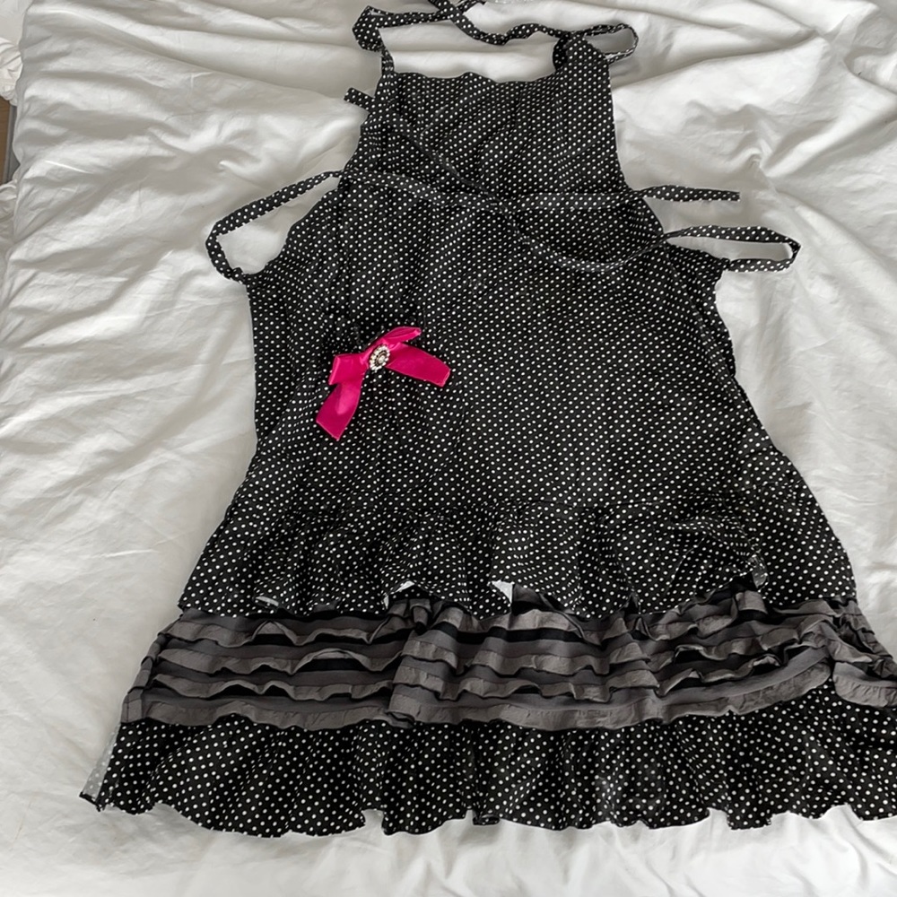 Feminine apron - one size adult/teen - adorable!